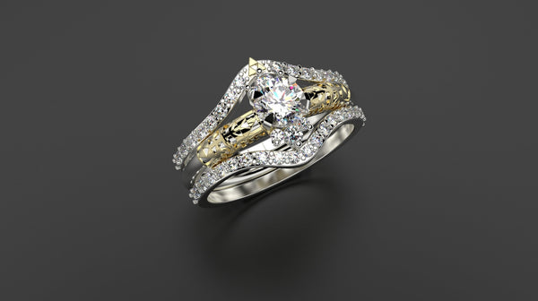 Zelda Engagement Ring Triforce Inspired Gold Engagement Ring Nintendo Video Game Wedding Ring Geek Engagement Ring Geeky Nerdy