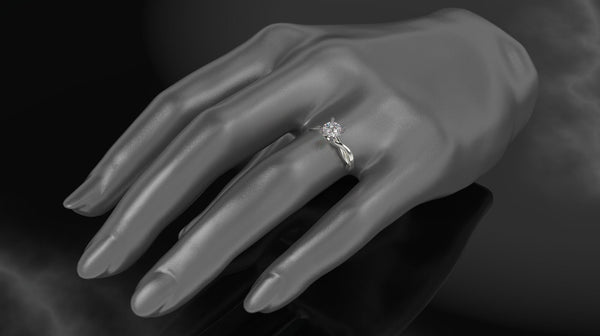 Amethyst Engagement Ring White Gold Engagement Ring Amethyst Ring Amethyst Gold White Gold Amethyst Ring