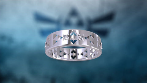 Zelda4 Wedding Band Zelda Engagement Ring Triforce