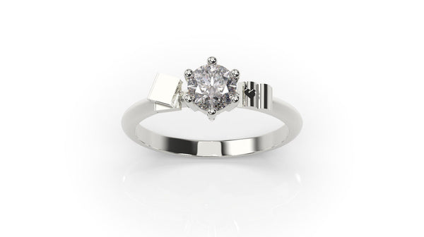 Book Engagement Ring White Gold Books Engagement
