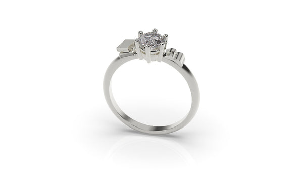 Book Engagement Ring White Gold Books Engagement