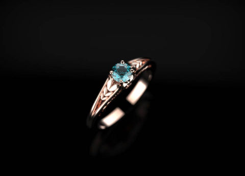 Alexandrite Engagement Ring Rose Gold Engagement Ring Alexandrite Ring Alexandrite Gold Rose Gold Alexandrite Ring