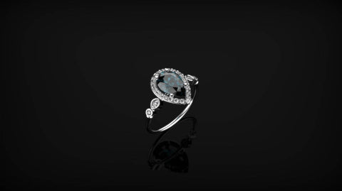 Alexandrite Engagement Ring White Gold Engagement Ring Alexandrite Ring Alexandrite Gold White Gold Alexandrite Ring