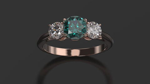 Alexandrite Engagement Ring Rose Gold Engagement Ring Alexandrite Ring Alexandrite Gold Rose Gold Alexandrite Ring