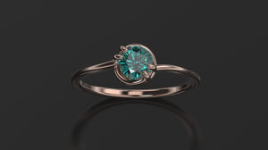 Alexandrite Engagement Ring Rose Gold Engagement Ring Alexandrite Ring Alexandrite Gold Rose Gold Alexandrite Ring