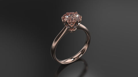 Morganite Engagement Ring Rose Gold Engagement Ring Morganite Ring Morganite Gold Rose Gold Morganite Ring