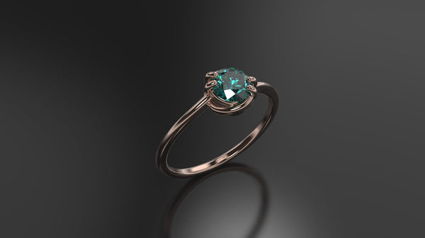 Alexandrite Engagement Ring Rose Gold Engagement Ring Alexandrite Ring Alexandrite Gold Rose Gold Alexandrite Ring