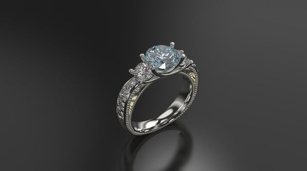 Aquamarine Engagement Ring White Gold Engagement Ring Aquamarine Ring Aquamarine Gold White Gold Aquamarine Ring