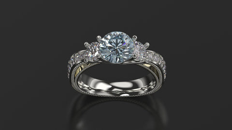 Aquamarine Engagement Ring White Gold Engagement Ring Aquamarine Ring Aquamarine Gold White Gold Aquamarine Ring