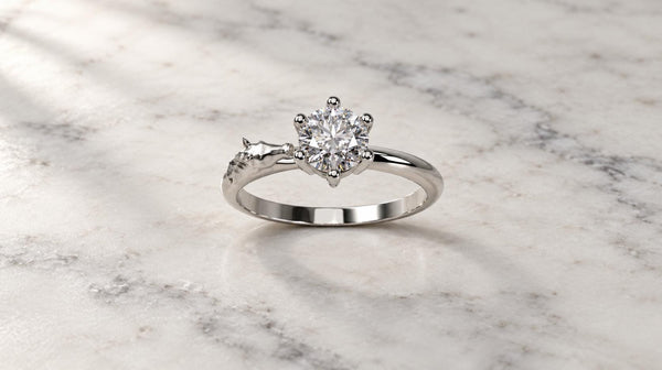 Horse Head Solitaire Ring