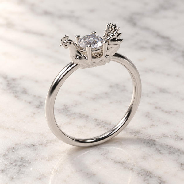 Rooster Solitaire Ring