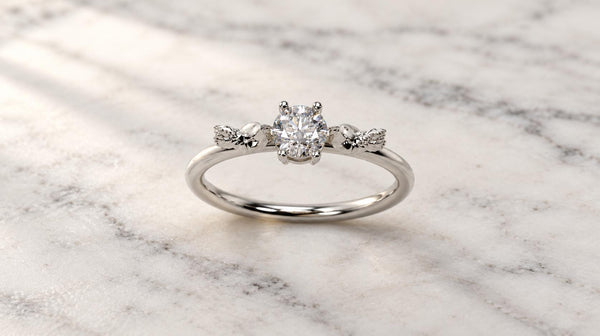 Flying Chicken Solitaire Ring