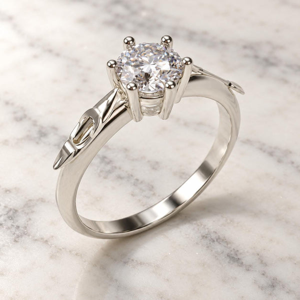 Kayak Solitaire Ring