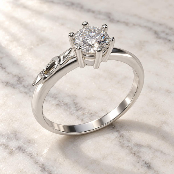 Kayaking Solitaire Ring