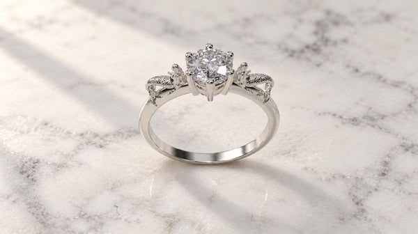 Mermaid Solitaire Ring