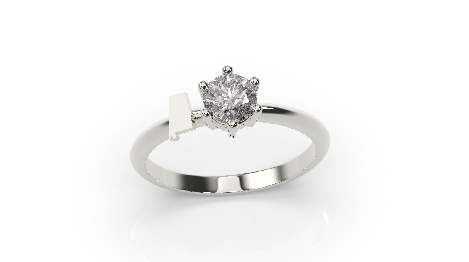 Alabama Engagement Ring White Gold Alabama