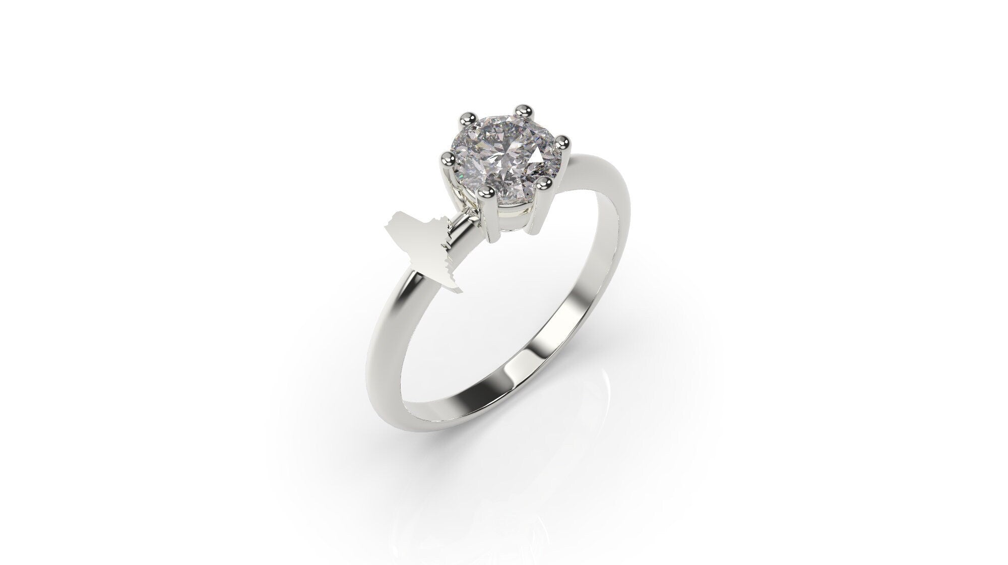 Maine Engagement Ring Maine Ring White Gold Maine