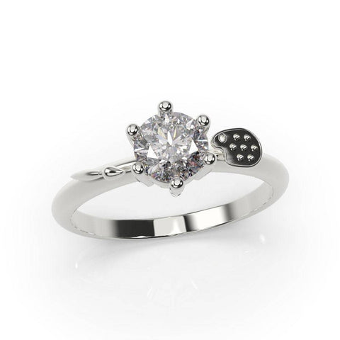 Painter Engagement Ring Painter Ring White Gold