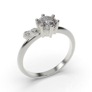 Peanut Engagement Ring Peanut Ring White Gold