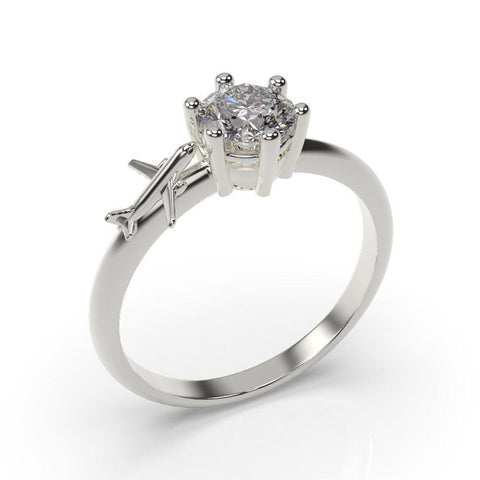 Plane Ring Plane Engagement Ring Airplane Ring