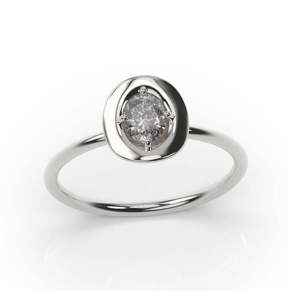 Cowgirl Ring Cowboy Hat Engagement Ring White Gold