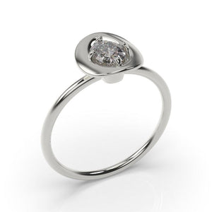 Cowgirl Ring Cowboy Hat Engagement Ring White Gold