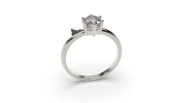 Idaho Engagement Ring Idaho Ring White Gold State