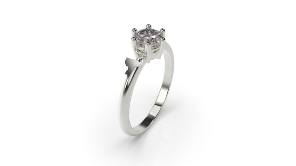 New York Engagement Ring New York Ring White Gold