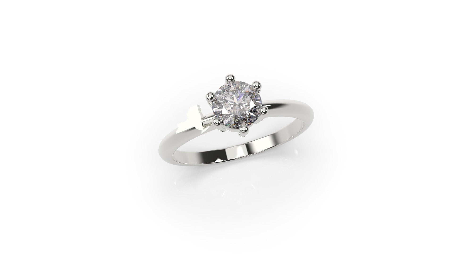 New York Engagement Ring New York Ring White Gold