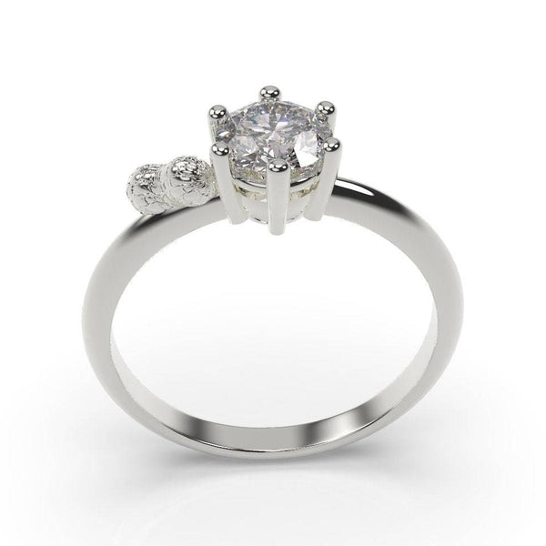 Peanut Engagement Ring Peanut Ring White Gold