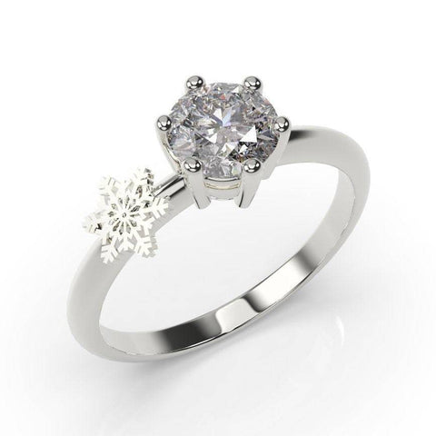 Snowflake Ring Snowflake Engagement Ring White
