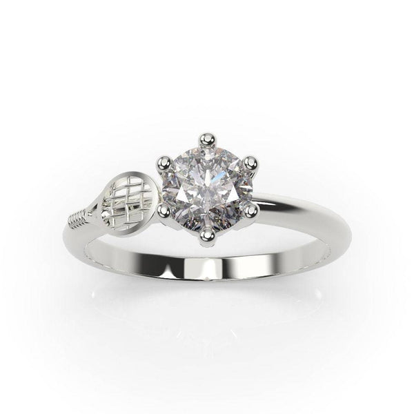 Tennis Ring Tennis Engagement Ring White Gold